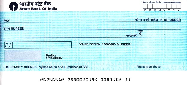 Notes On Cheque Meaning Importance And Its Format